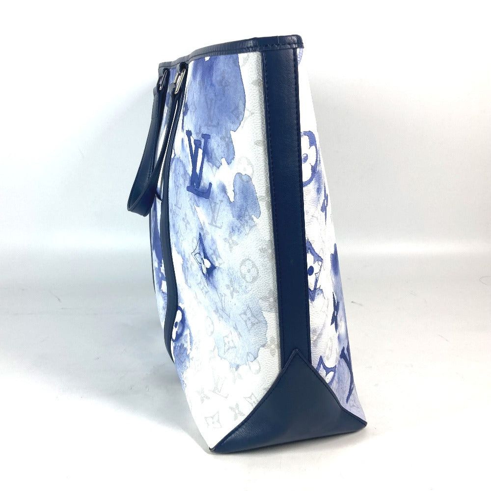 Louis Vuitton Louis Vuitton M45755 Monogram Weekend Tote Gm Bag Briefcase Shawl Shoulder Canvas Men Blue Size ONE SIZE - 4 Thumbnail