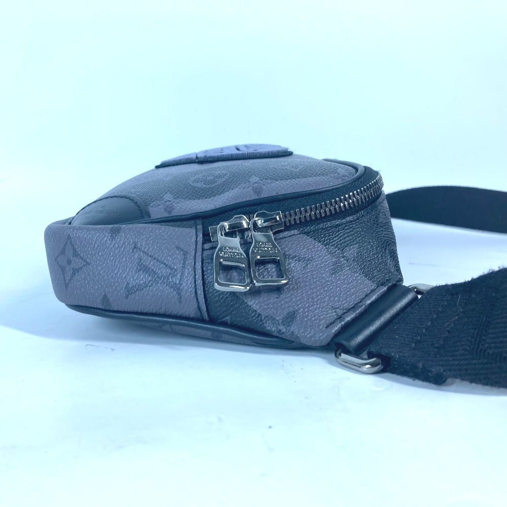 Louis Vuitton Louis Vuitton M59338 Nigo Collaboration Monogram Stripe Eclipse Modular Sling Bag Briefcase Belt Cross Heart Body Canvas Men Gray Size ONE SIZE - 5 Thumbnail