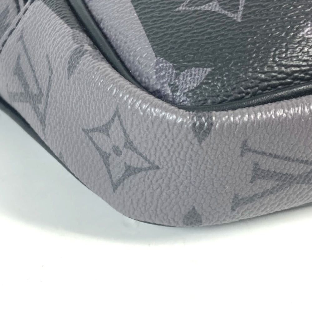 Louis Vuitton Louis Vuitton M59338 Nigo Collaboration Monogram Stripe Eclipse Modular Sling Bag Briefcase Belt Cross Heart Body Canvas Men Gray Size ONE SIZE - 11 Thumbnail
