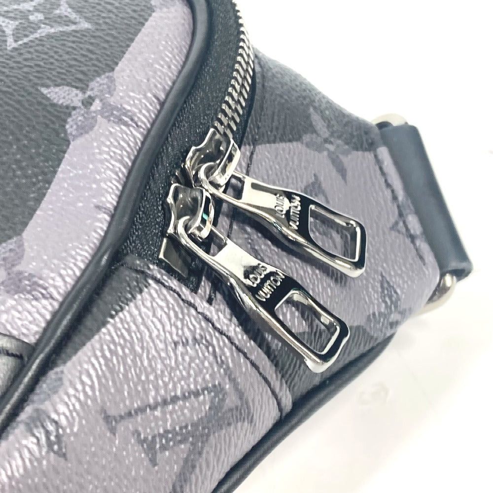 Louis Vuitton Louis Vuitton M59338 Nigo Collaboration Monogram Stripe Eclipse Modular Sling Bag Briefcase Belt Cross Heart Body Canvas Men Gray Size ONE SIZE - 9 Thumbnail