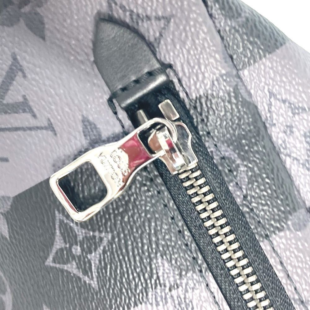 Louis Vuitton Louis Vuitton M59338 Nigo Collaboration Monogram Stripe Eclipse Modular Sling Bag Briefcase Belt Cross Heart Body Canvas Men Gray Size ONE SIZE - 15 Thumbnail