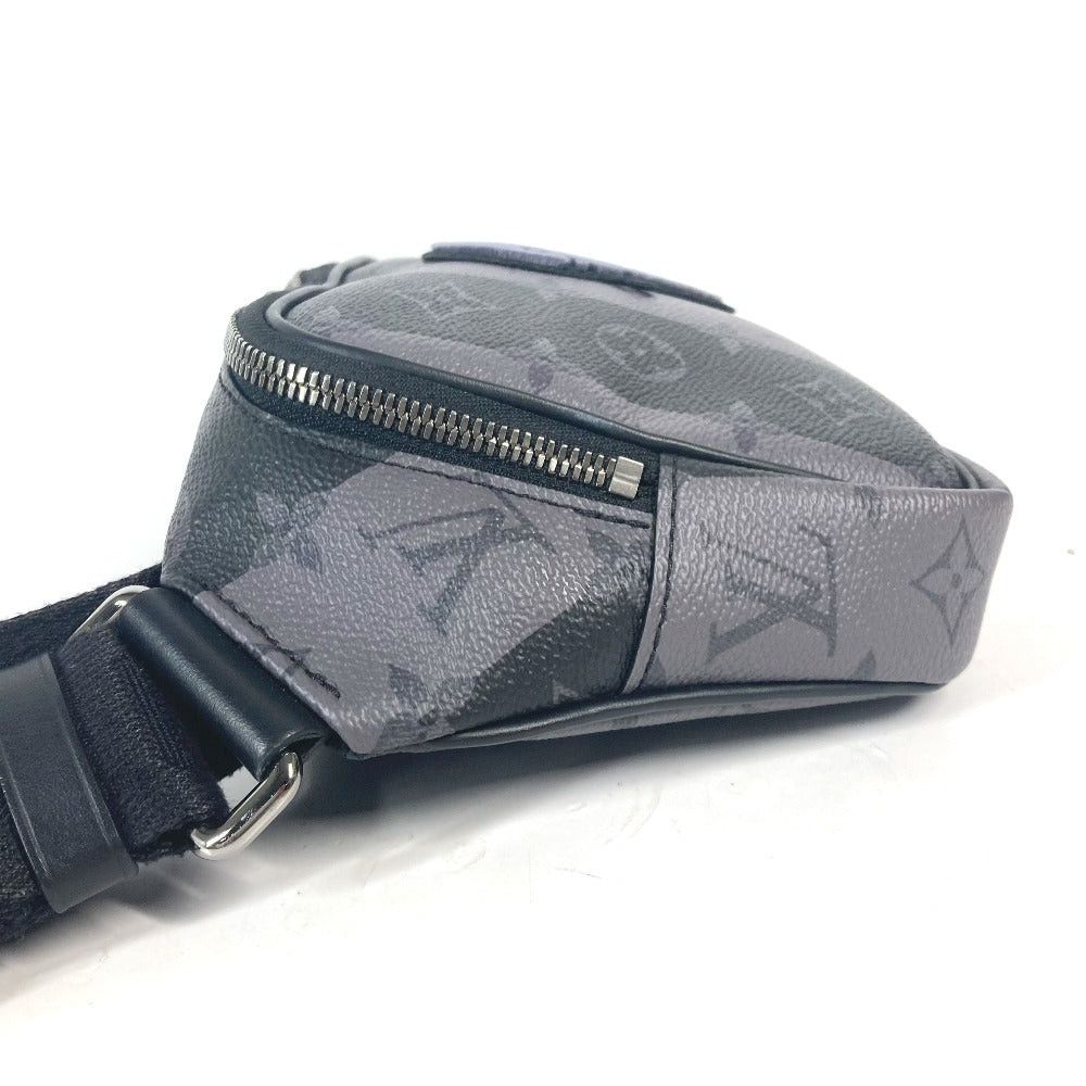 Louis Vuitton Louis Vuitton M59338 Nigo Collaboration Monogram Stripe Eclipse Modular Sling Bag Briefcase Belt Cross Heart Body Canvas Men Gray Size ONE SIZE - 6 Thumbnail