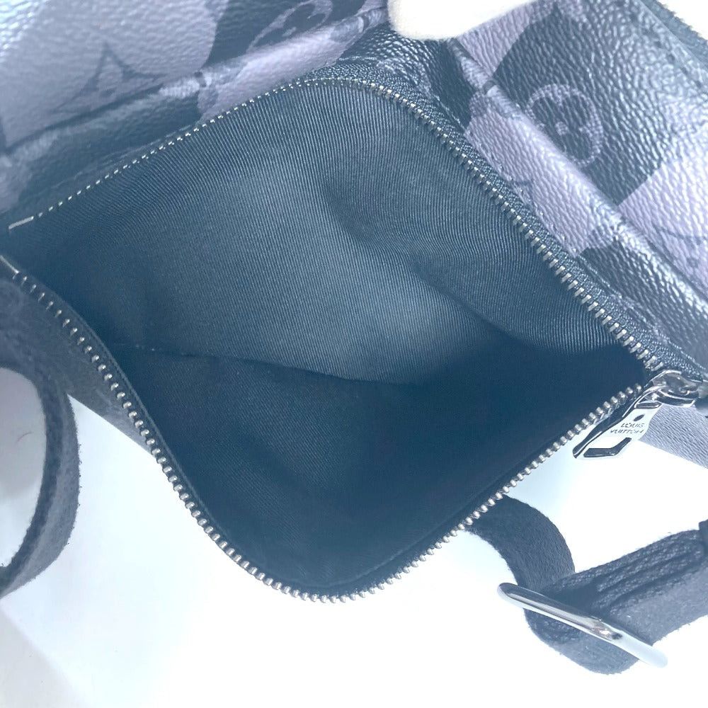 Louis Vuitton Louis Vuitton M59338 Nigo Collaboration Monogram Stripe Eclipse Modular Sling Bag Briefcase Belt Cross Heart Body Canvas Men Gray Size ONE SIZE - 4 Thumbnail