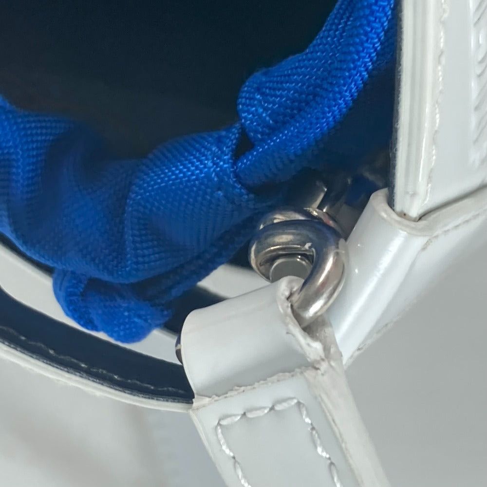 Balenciaga Balenciaga 630708 With Pouch Patterned All Over Full Logo Briefcase 2 Way Bag Shoulder Diagonal Hanging (E.G. Of A Rocket) Handbag Patent Leather Women White Size ONE SIZE - 14 Thumbnail
