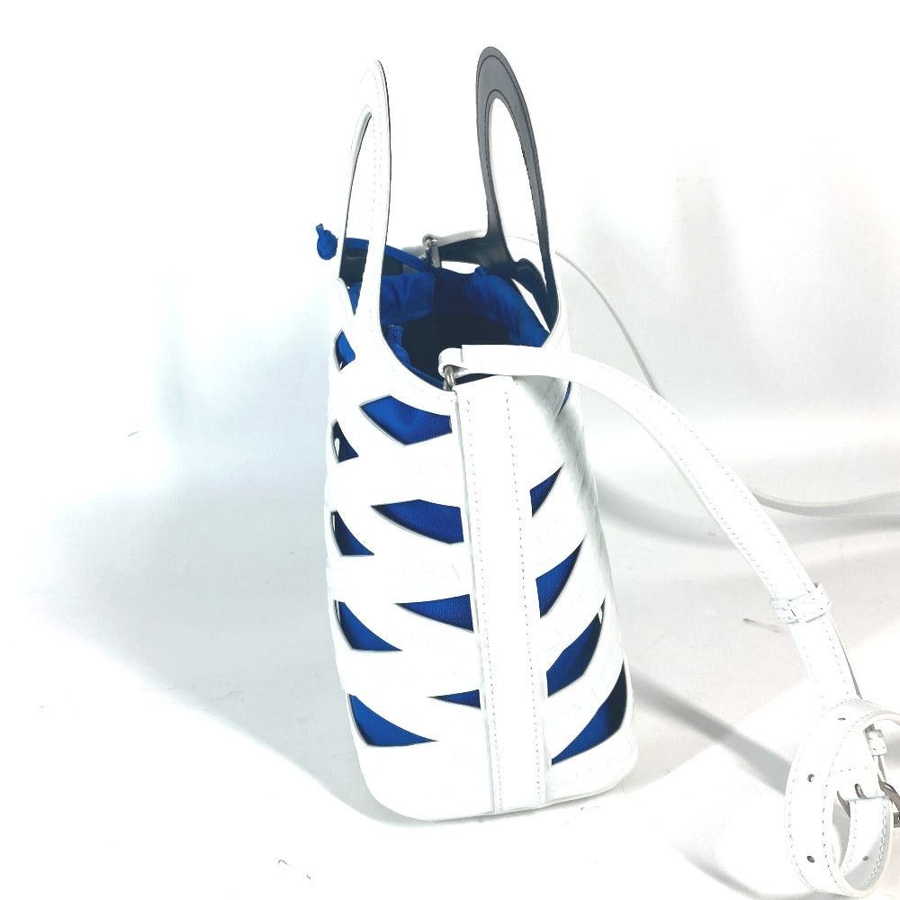 Balenciaga Balenciaga 630708 With Pouch Patterned All Over Full Logo Briefcase 2 Way Bag Shoulder Diagonal Hanging (E.G. Of A Rocket) Handbag Patent Leather Women White Size ONE SIZE - 3 Thumbnail