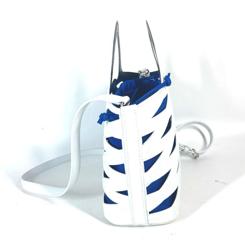 Balenciaga Balenciaga 630708 With Pouch Patterned All Over Full Logo Briefcase 2 Way Bag Shoulder Diagonal Hanging (E.G. Of A Rocket) Handbag Patent Leather Women White Size ONE SIZE - 4 Thumbnail