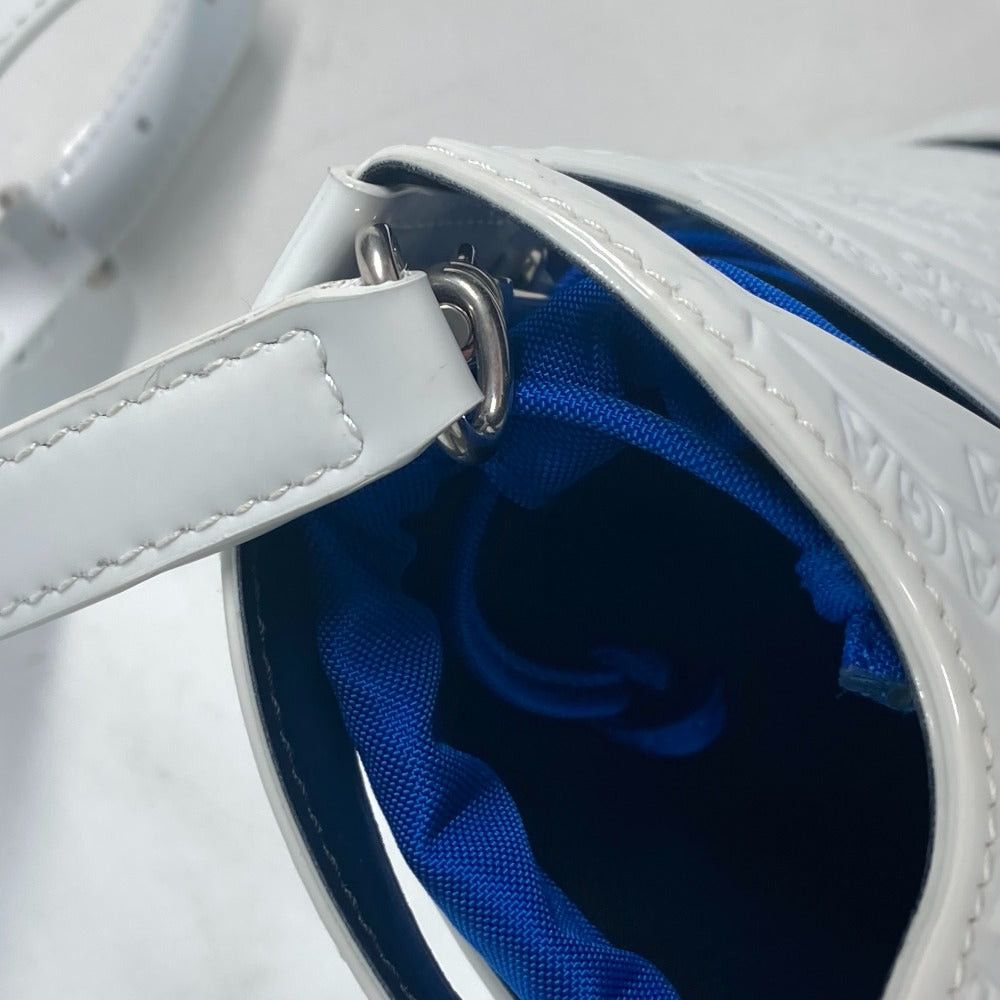 Balenciaga Balenciaga 630708 With Pouch Patterned All Over Full Logo Briefcase 2 Way Bag Shoulder Diagonal Hanging (E.G. Of A Rocket) Handbag Patent Leather Women White Size ONE SIZE - 9 Thumbnail