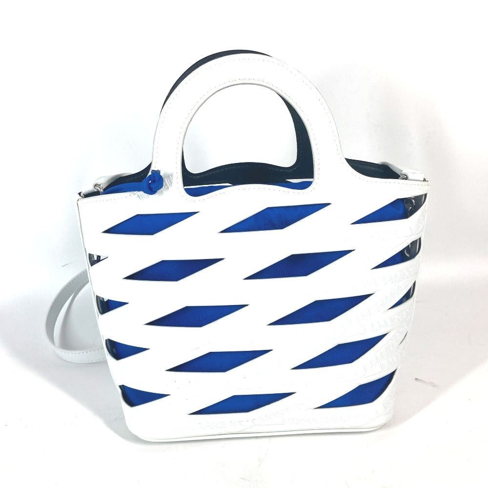 Balenciaga Balenciaga 630708 With Pouch Patterned All Over Full Logo Briefcase 2 Way Bag Shoulder Diagonal Hanging (E.G. Of A Rocket) Handbag Patent Leather Women White Size ONE SIZE - 2 Thumbnail