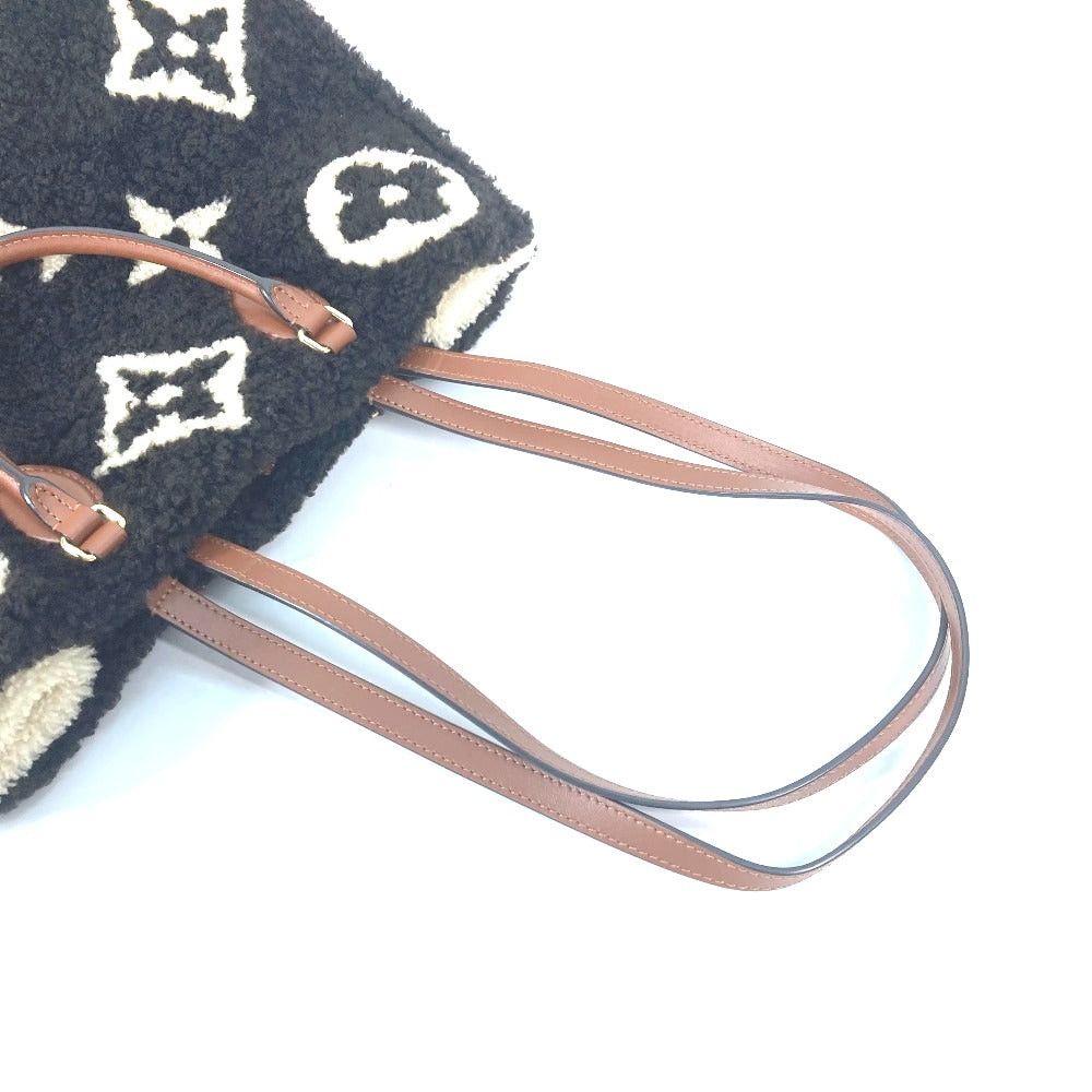 Louis Vuitton Louis Vuitton M55420 Monogram Teddy On The Go Gm Tote Bag 2 Way Briefcase Fur Shoulder Leather Women Brown Size ONE SIZE - 10 Thumbnail