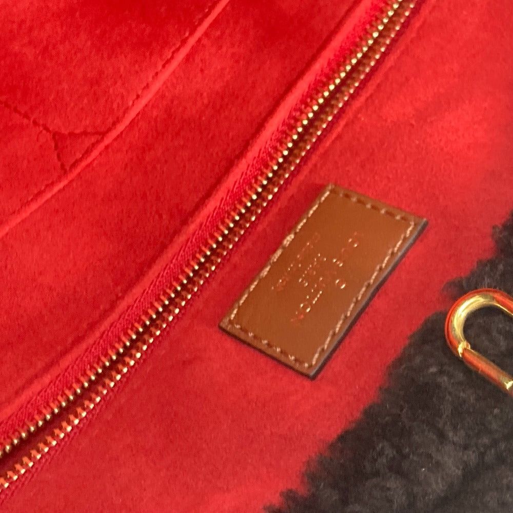 Louis Vuitton Louis Vuitton M55420 Monogram Teddy On The Go Gm Tote Bag 2 Way Briefcase Fur Shoulder Leather Women Brown Size ONE SIZE - 12 Thumbnail