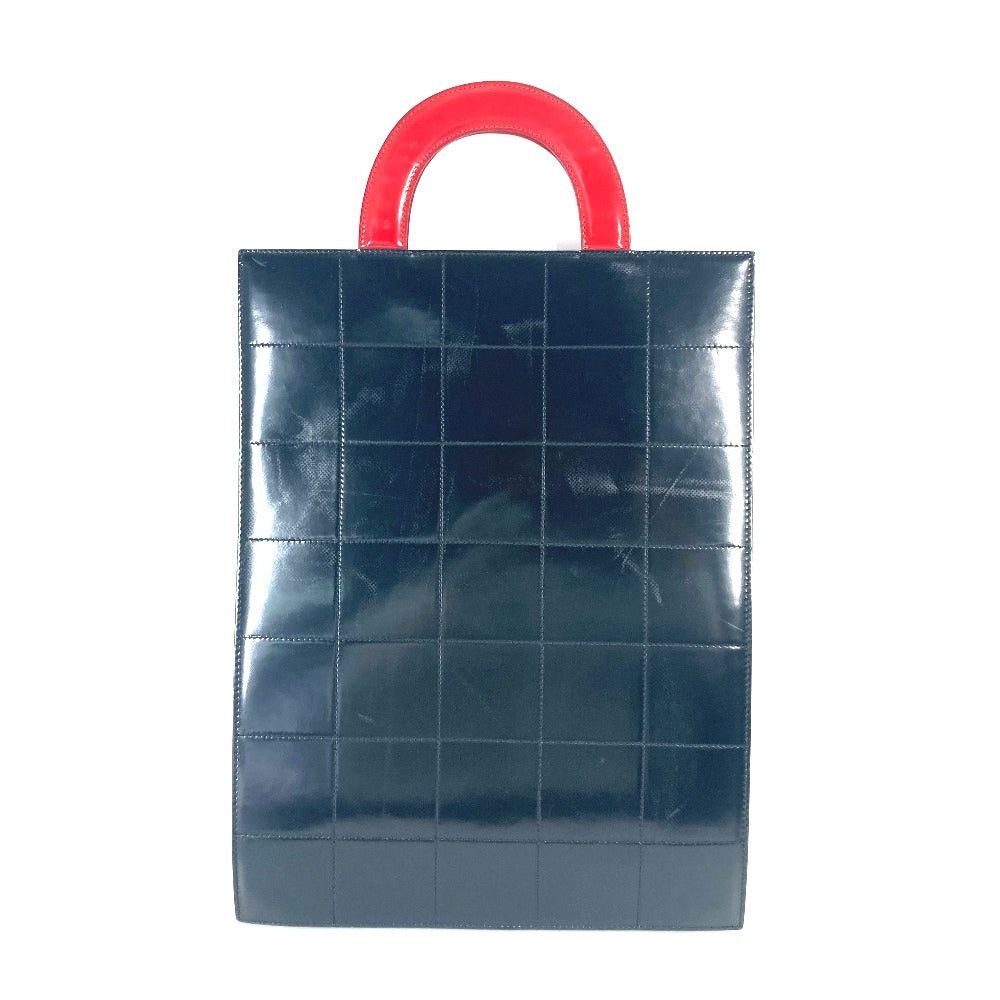 Chanel Chanel Mademoiselle Coco Briefcase Vertical Tote Bag Handbag Patent Leather Women Red Size ONE SIZE - 2 Thumbnail