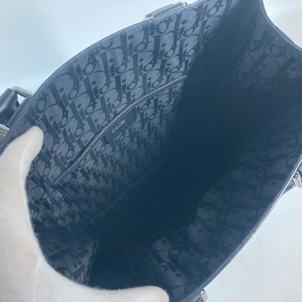 Dior Dior Tote Bag Vertical Briefcase Safari Logo Shawl Shoulder Handbag Leather Women Black Size ONE SIZE - 13 Thumbnail