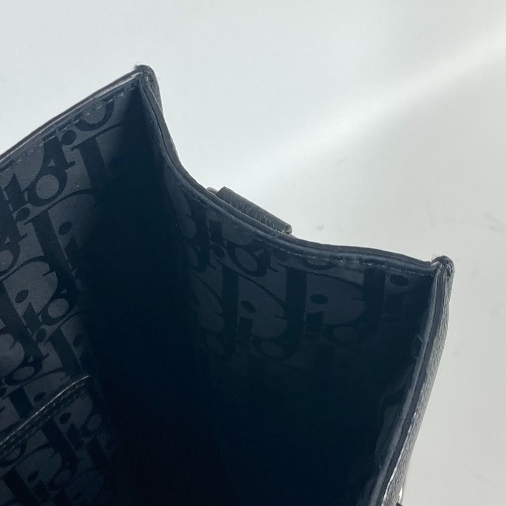 Dior Dior Tote Bag Vertical Briefcase Safari Logo Shawl Shoulder Handbag Leather Women Black Size ONE SIZE - 14 Thumbnail