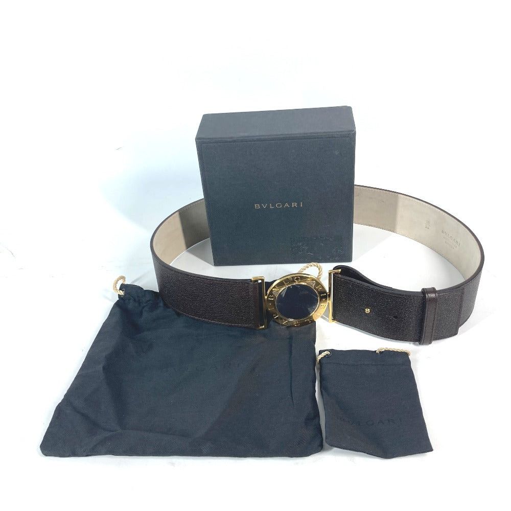 Bvlgari Bvlgari Bulgari Brigari Buckle Courroies Leather Women Dark Brown Size ONE SIZE - 8 Thumbnail