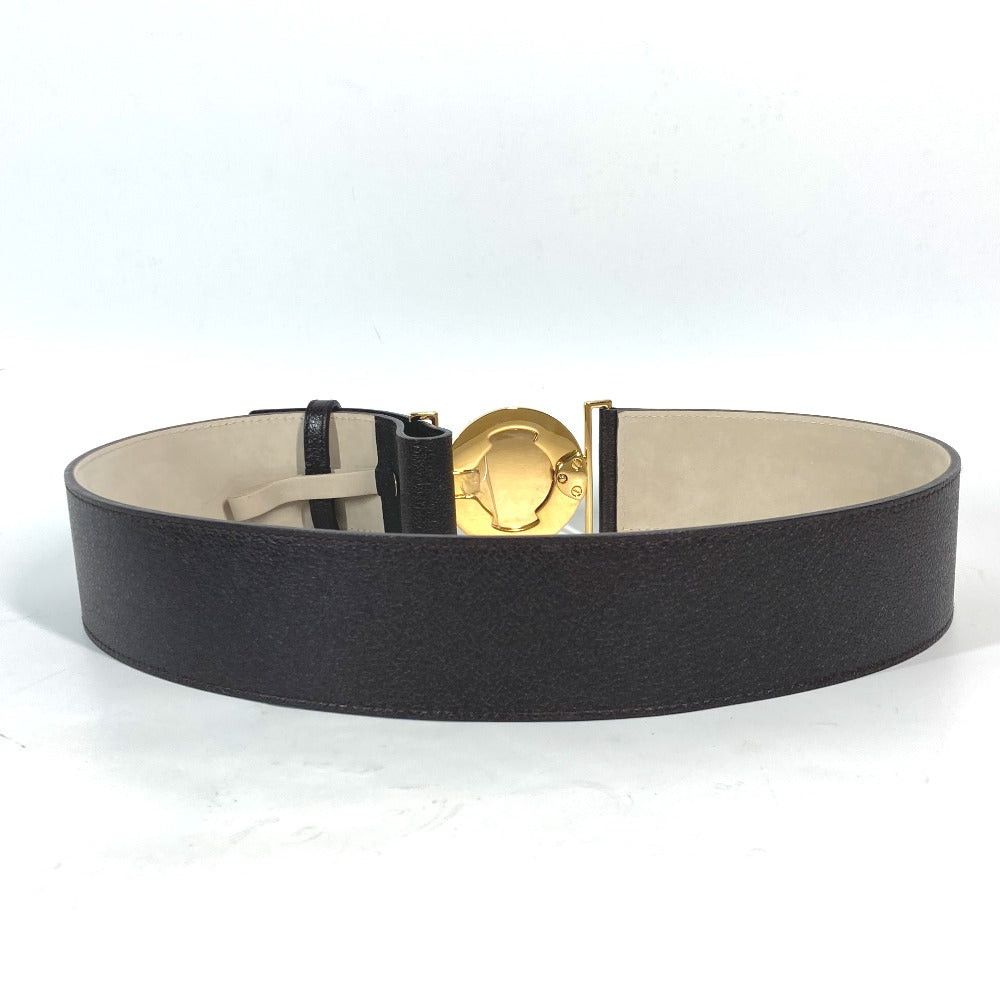 Bvlgari Bvlgari Bulgari Brigari Buckle Courroies Leather Women Dark Brown Size ONE SIZE - 3 Thumbnail