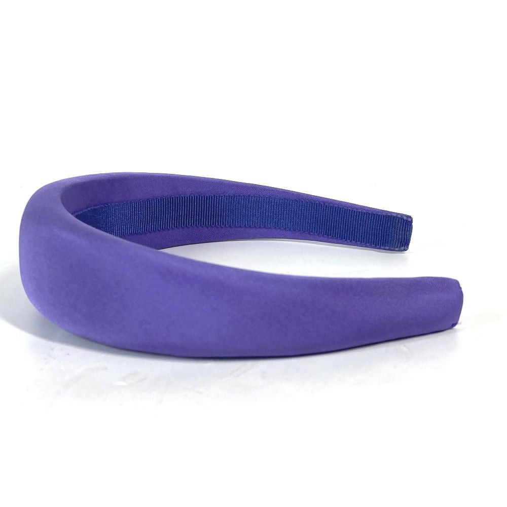 Miu Miu Miumiu Bicolor Logo Hair Band Headband Accessory Horseshoe-Shaped Hairband Canvas Women Purple Size ONE SIZE - 4 Thumbnail