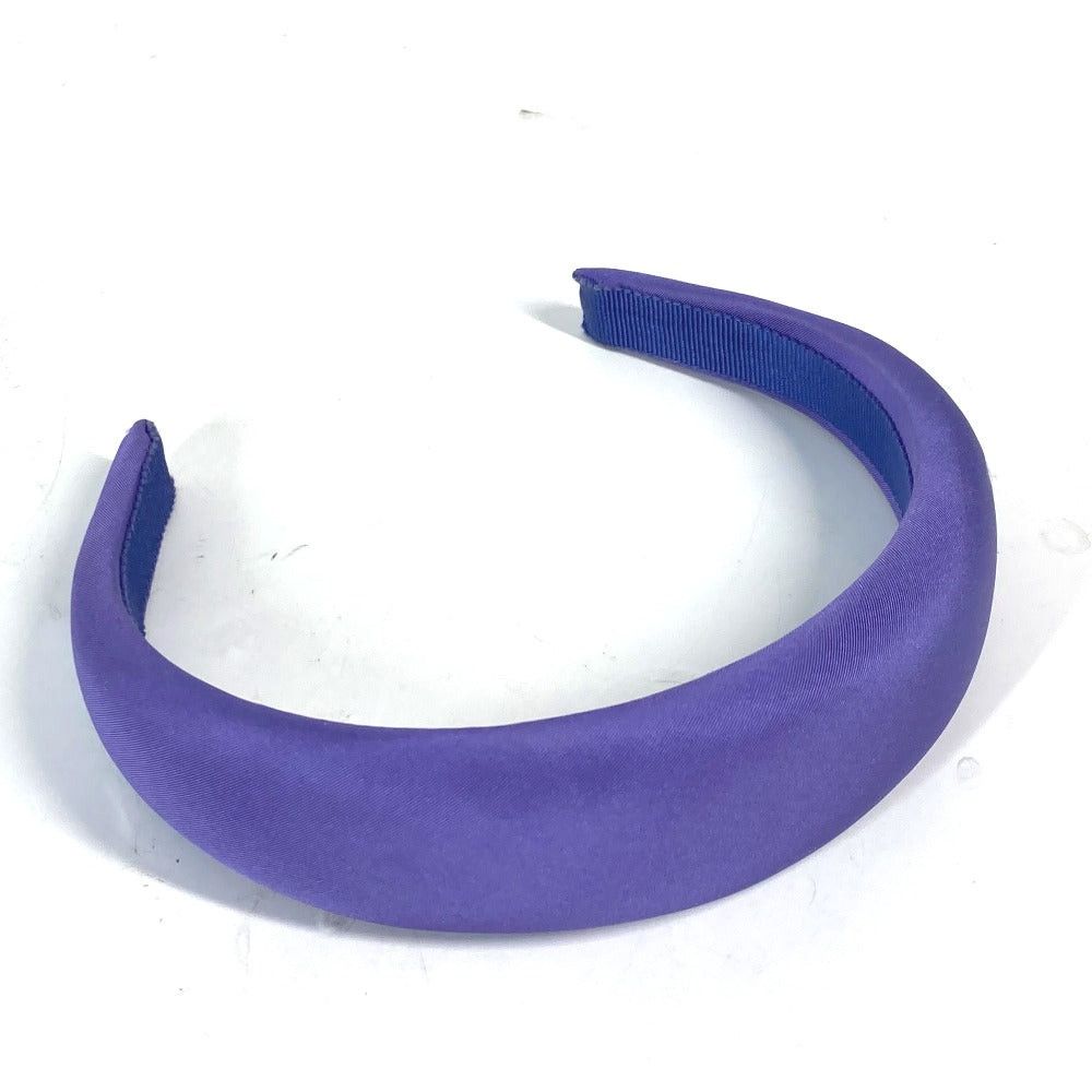 Miu Miu Miumiu Bicolor Logo Hair Band Headband Accessory Horseshoe-Shaped Hairband Canvas Women Purple Size ONE SIZE - 11 Thumbnail
