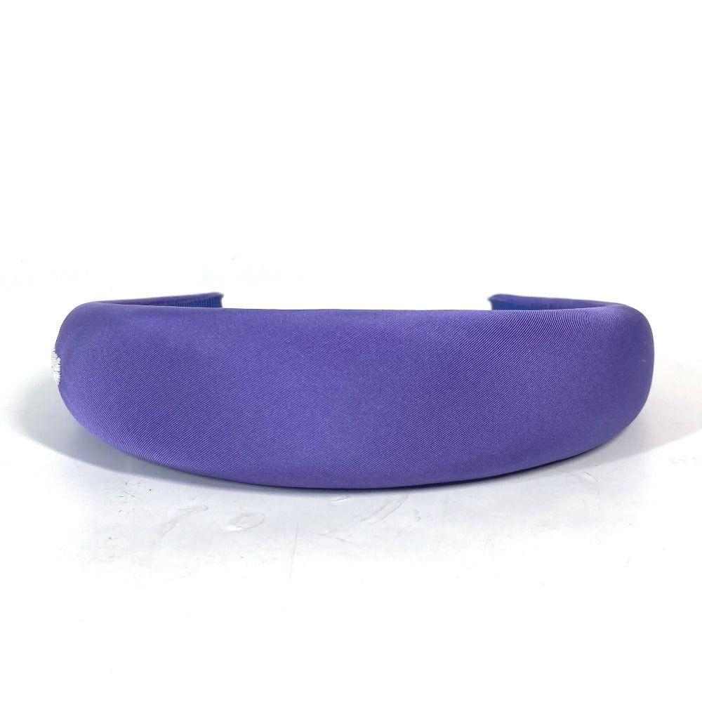 Miu Miu Miumiu Bicolor Logo Hair Band Headband Accessory Horseshoe-Shaped Hairband Canvas Women Purple Size ONE SIZE - 10 Thumbnail