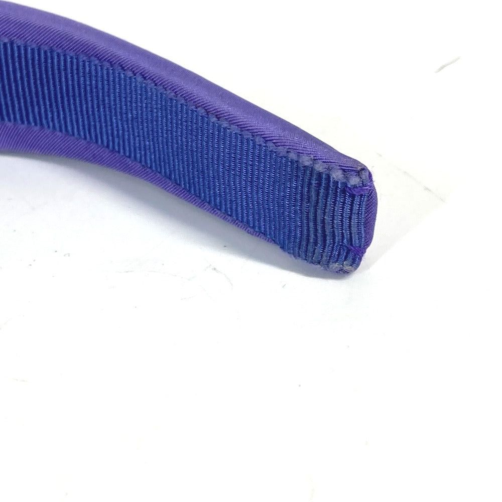 Miu Miu Miumiu Bicolor Logo Hair Band Headband Accessory Horseshoe-Shaped Hairband Canvas Women Purple Size ONE SIZE - 6 Thumbnail