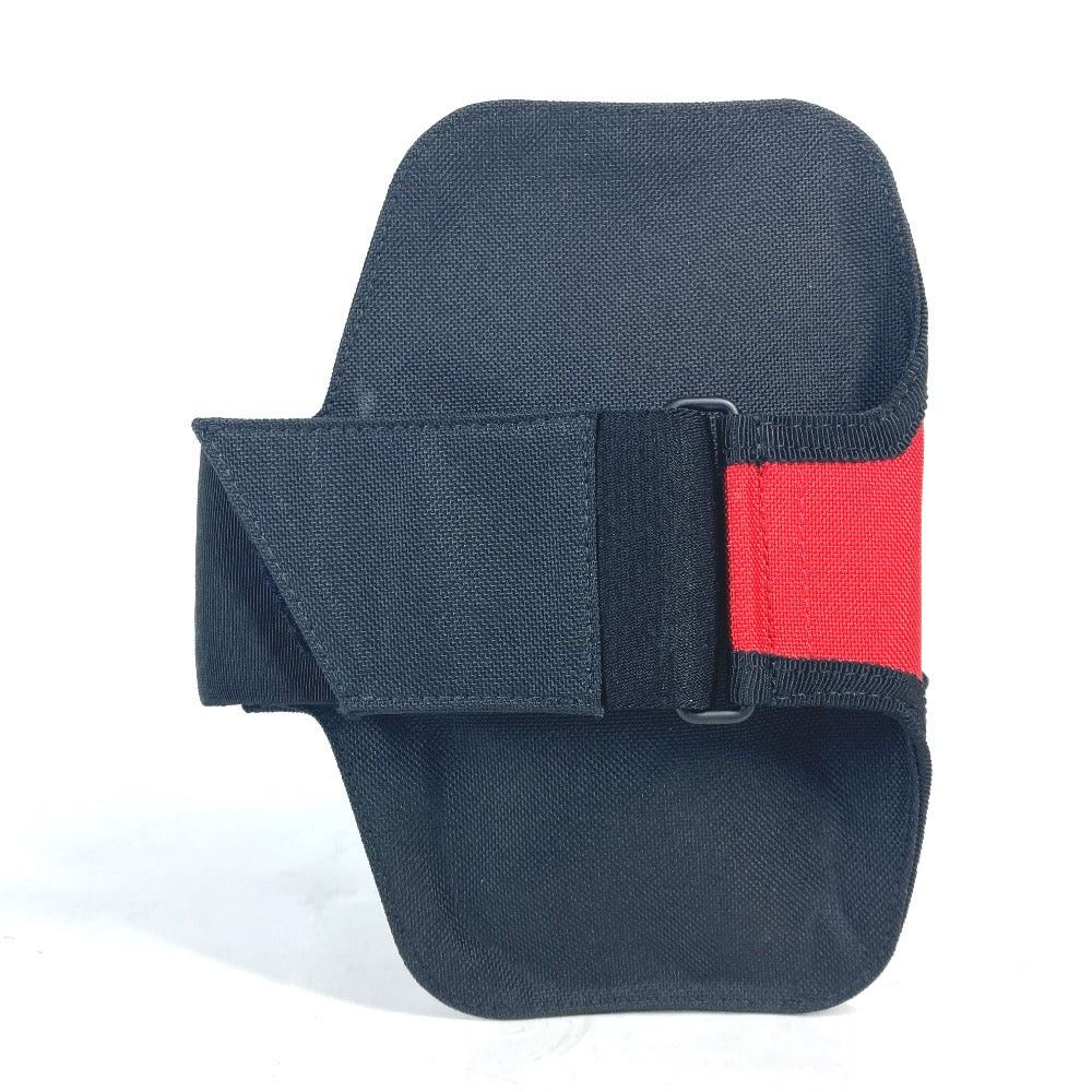 Balenciaga Balenciaga 6559472 Explorer Arm Phone Holder Logo Bracelet Warmers Pouch Nylon Women Red Size ONE SIZE - 2 Thumbnail
