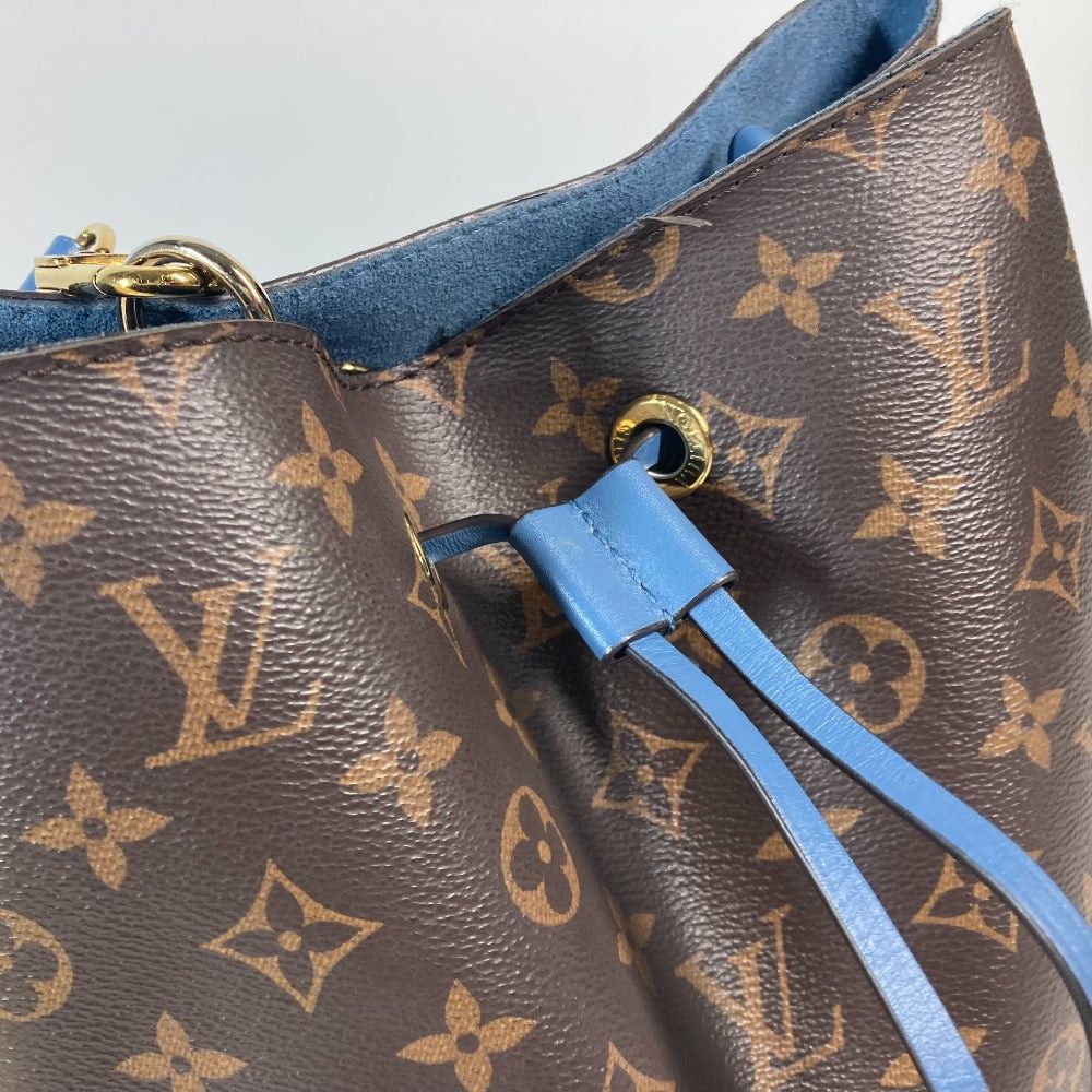 Louis Vuitton Louis Vuitton M43569 Monogram Neo Noe Shawl Pouch Bucket-Shaped Rampancy Shoulder Bag Canvas Women Blue-Gene Brown×Blue Size ONE SIZE - 6 Thumbnail