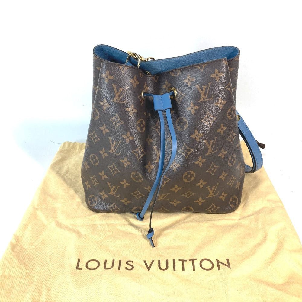 Louis Vuitton Louis Vuitton M43569 Monogram Neo Noe Shawl Pouch Bucket-Shaped Rampancy Shoulder Bag Canvas Women Blue-Gene Brown×Blue Size ONE SIZE - 12 Thumbnail