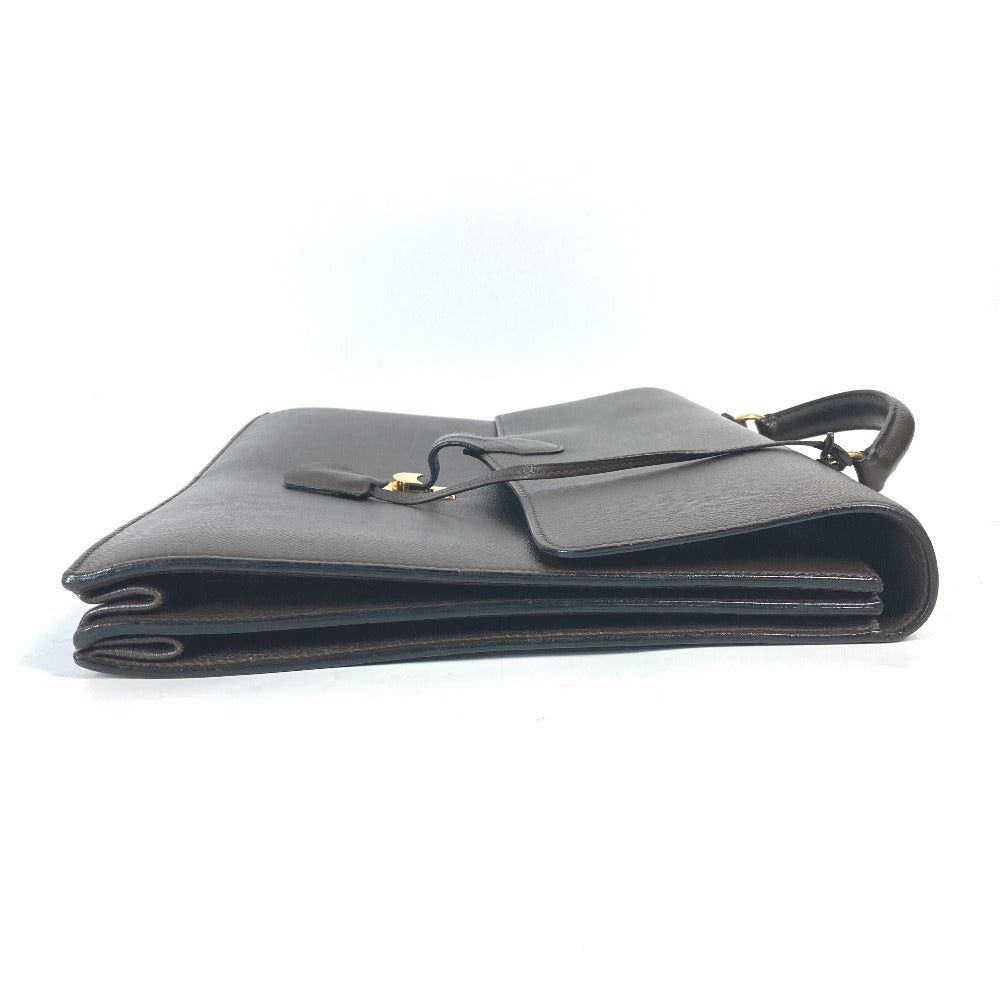 Hermes Hermes Porte-Documents Terrill Handbag Tote Bag Attaché Case Briefcase Business Leather Men Brown Size ONE SIZE - 3 Thumbnail