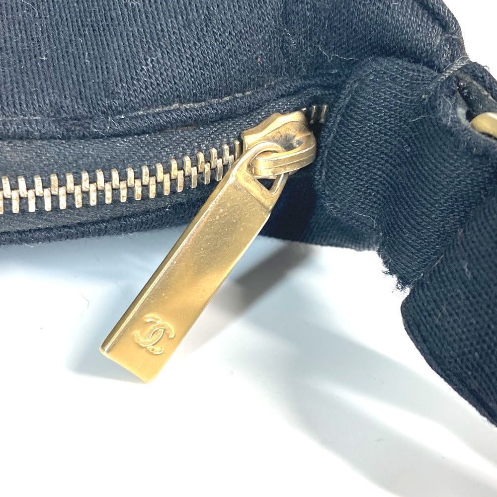 Chanel Chanel Matelasse Logo Choco Bar Cc Coma Mark Briefcase Accessory Pouch Shawl Shoulder Bag Jersey Women Black Size ONE SIZE - 9 Thumbnail