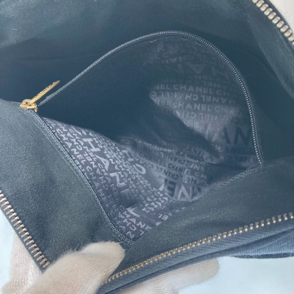 Chanel Chanel Matelasse Logo Choco Bar Cc Coma Mark Briefcase Accessory Pouch Shawl Shoulder Bag Jersey Women Black Size ONE SIZE - 13 Thumbnail