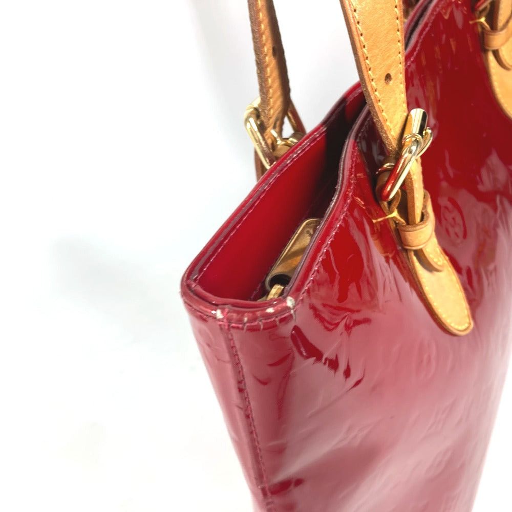 Louis Vuitton Louis Vuitton M91989 Monogram Vernis Brentwood. Briefcase Tote Bag Shawl Shoulder Women Pomme D'Amour Red Size ONE SIZE - 7 Thumbnail