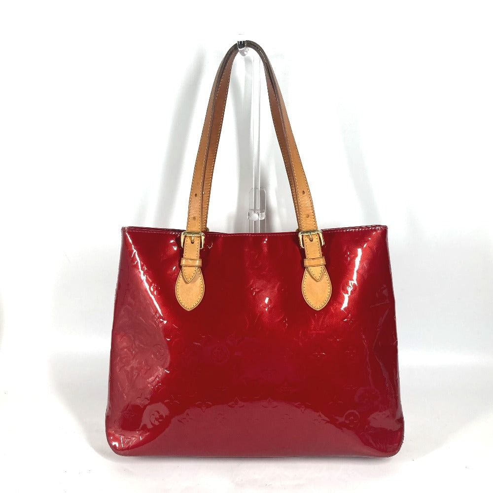 Louis Vuitton Louis Vuitton M91989 Monogram Vernis Brentwood. Briefcase Tote Bag Shawl Shoulder Women Pomme D'Amour Red Size ONE SIZE - 2 Thumbnail