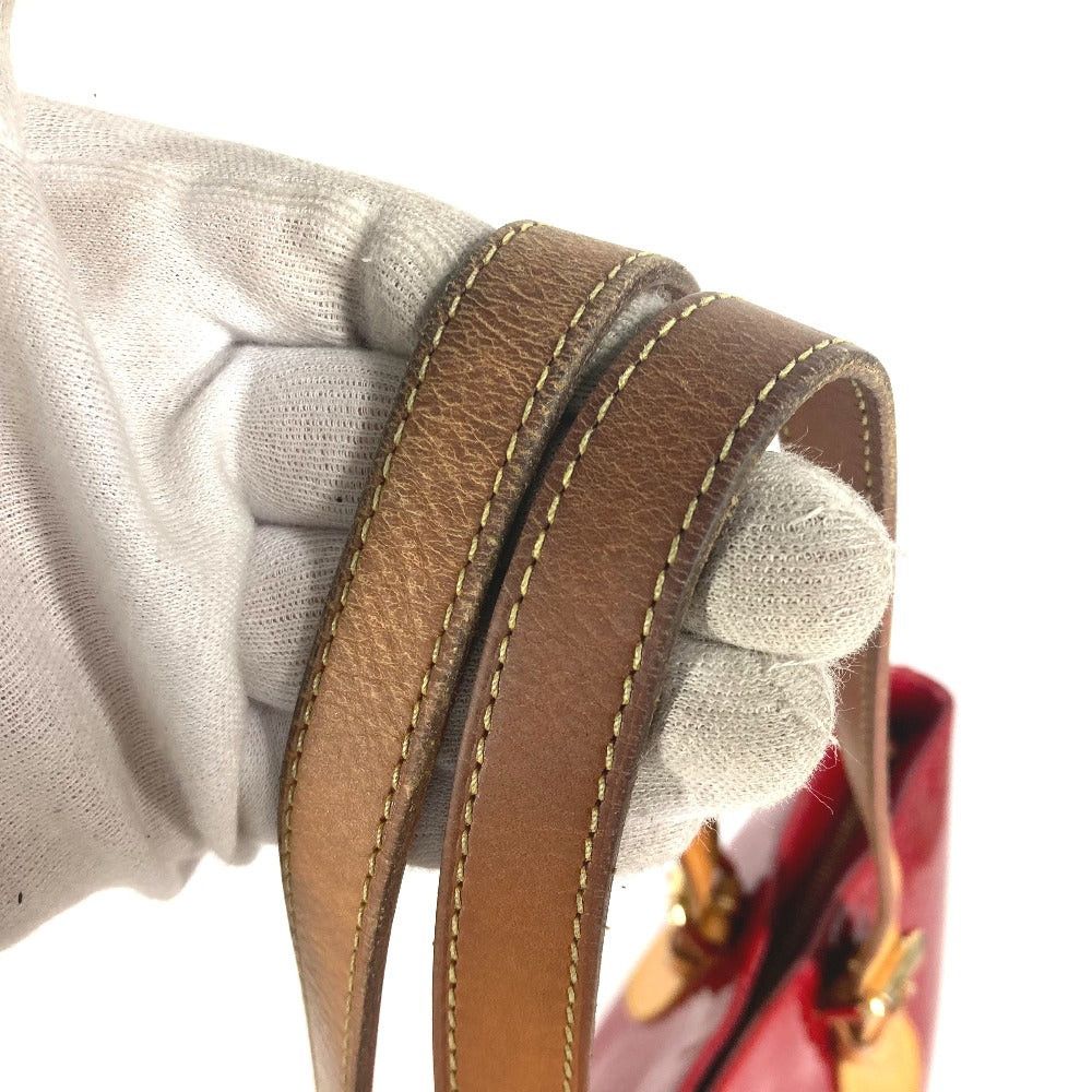 Louis Vuitton Louis Vuitton M91989 Monogram Vernis Brentwood. Briefcase Tote Bag Shawl Shoulder Women Pomme D'Amour Red Size ONE SIZE - 5 Thumbnail