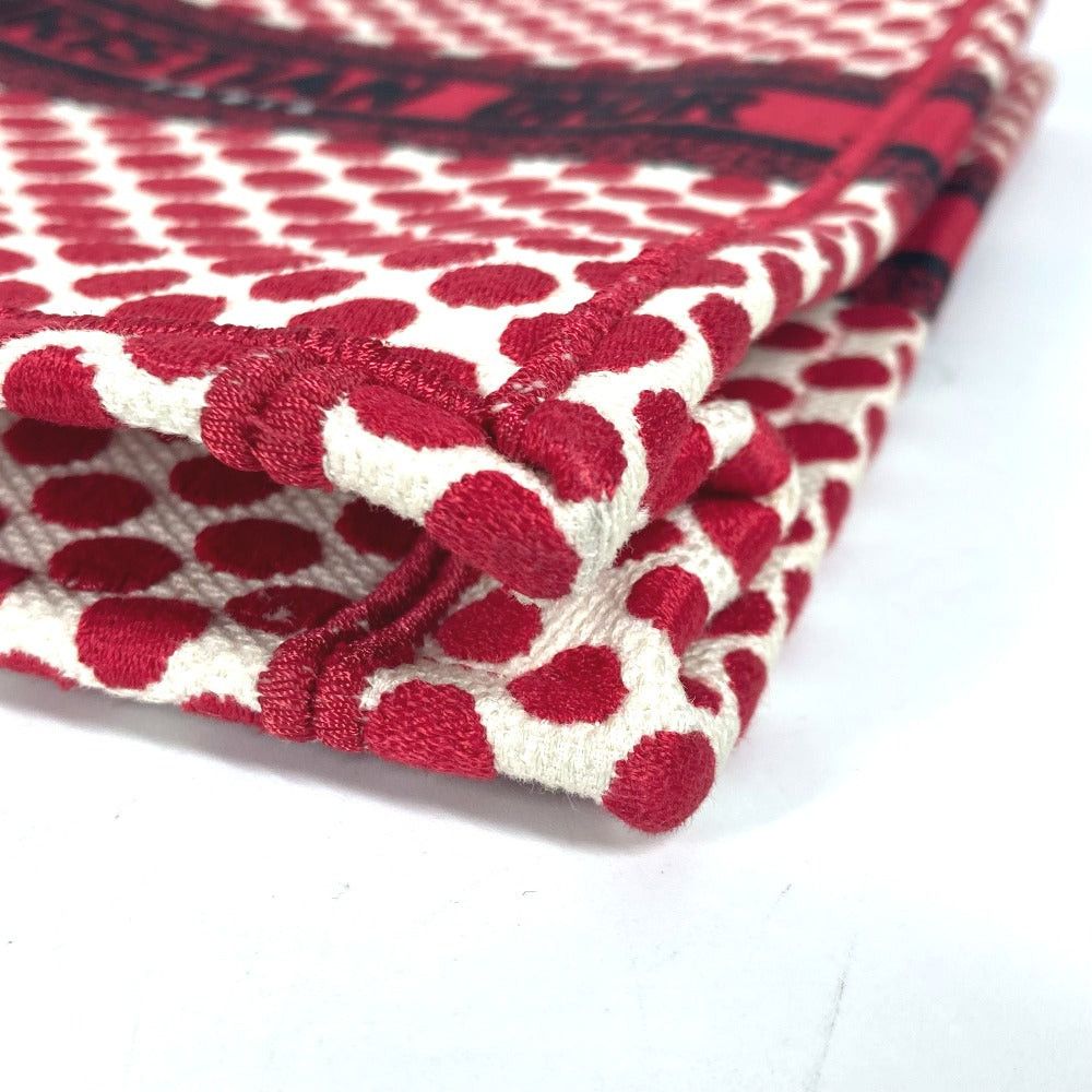 Dior Dior Dioramour Diol Amour Vertical Book Tote Polka Dots Handbag Canvas Women Red Size ONE SIZE - 6 Thumbnail