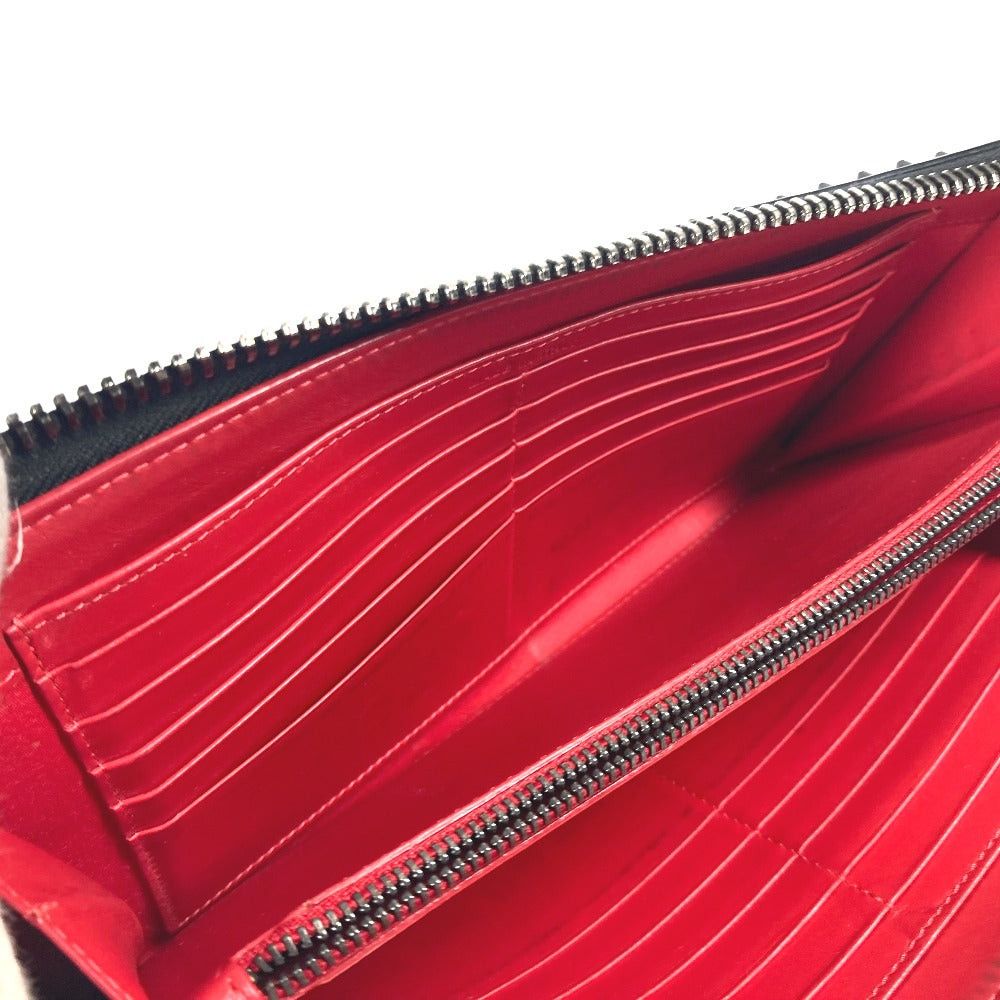 Christian Louboutin Christian Louboutin 1165043 Briefcase Handbag Panettone Studs Travel Case Long Wallet Leather Men Black Size ONE SIZE - 11 Thumbnail