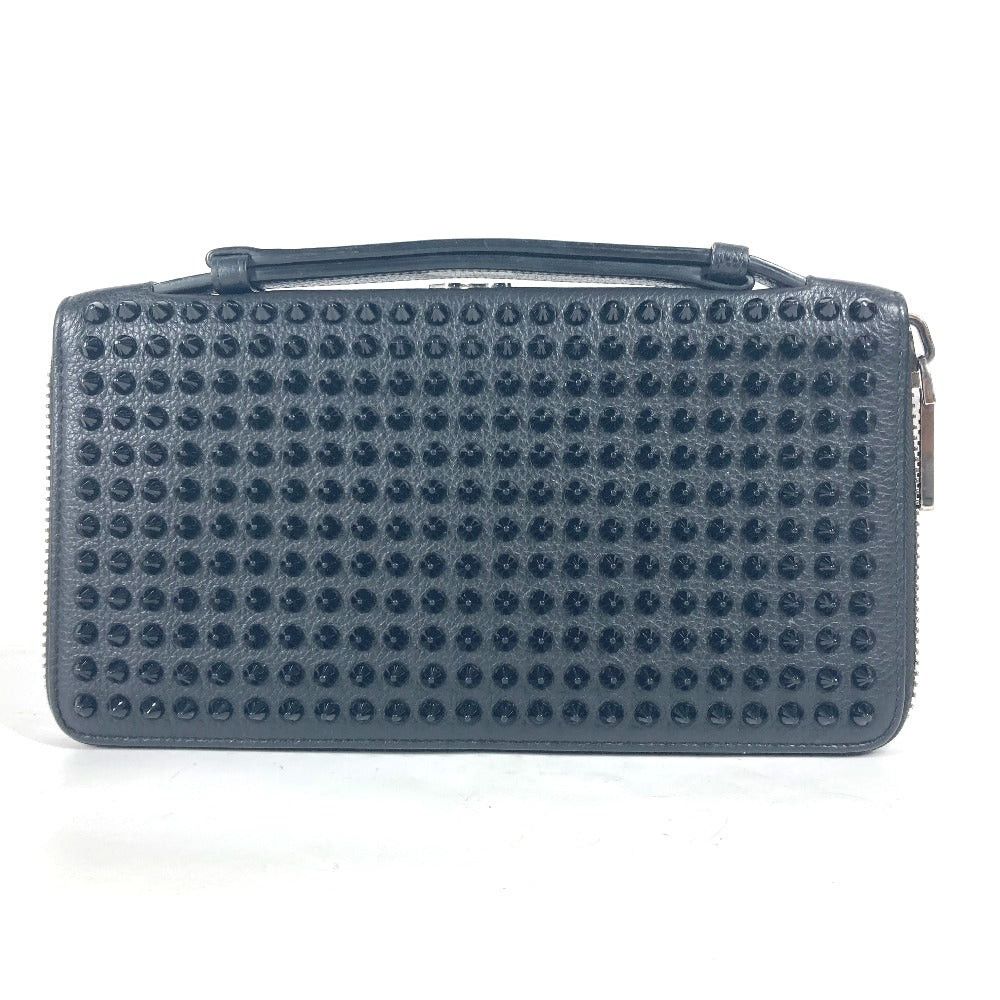 Christian Louboutin Christian Louboutin 1165043 Briefcase Handbag Panettone Studs Travel Case Long Wallet Leather Men Black Size ONE SIZE - 2 Thumbnail