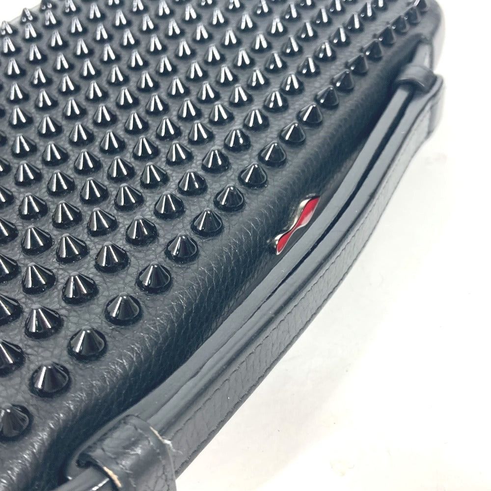 Christian Louboutin Christian Louboutin 1165043 Briefcase Handbag Panettone Studs Travel Case Long Wallet Leather Men Black Size ONE SIZE - 5 Thumbnail