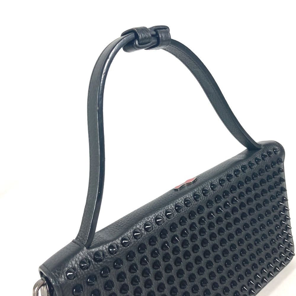 Christian Louboutin Christian Louboutin 1165043 Briefcase Handbag Panettone Studs Travel Case Long Wallet Leather Men Black Size ONE SIZE - 9 Thumbnail