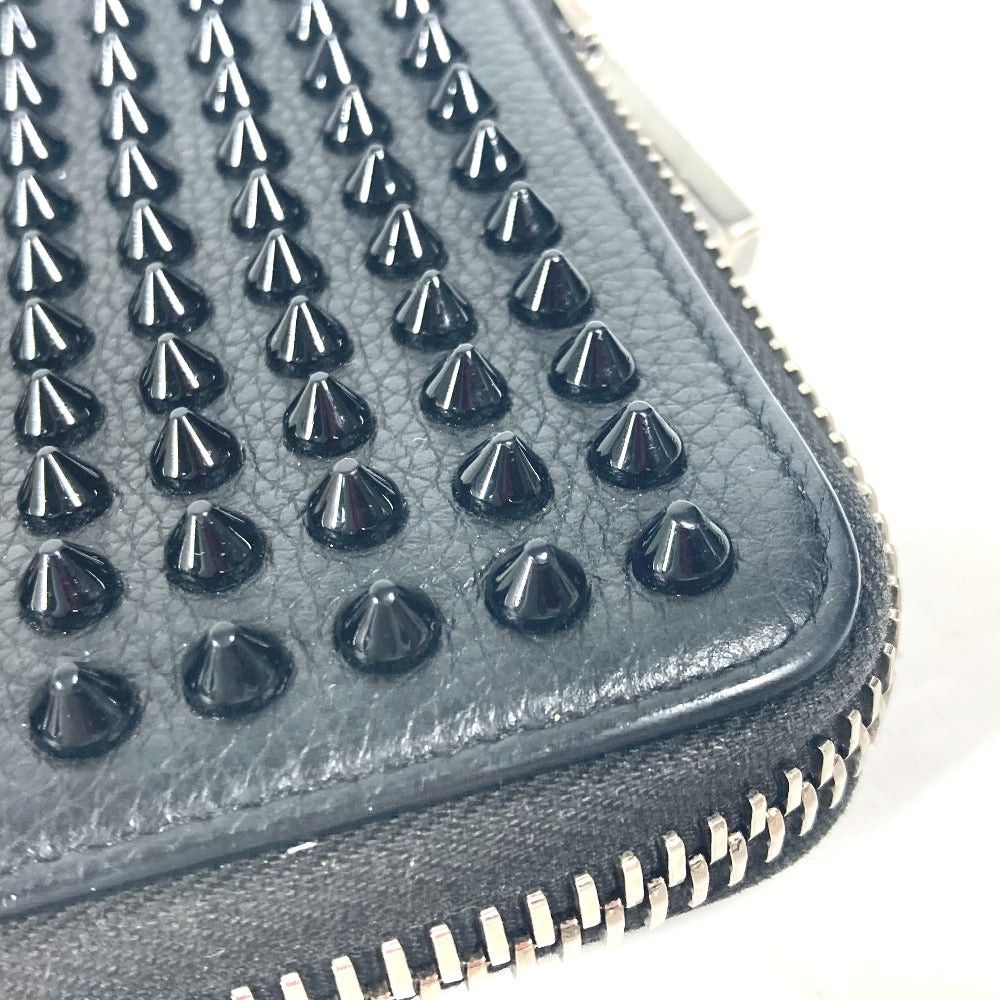 Christian Louboutin Christian Louboutin 1165043 Briefcase Handbag Panettone Studs Travel Case Long Wallet Leather Men Black Size ONE SIZE - 7 Thumbnail