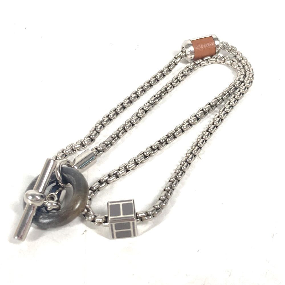 Hermes Hermes Chain Melody Necklace Accessories Buffalo Horn Women Silver Size ONE SIZE - 7 Thumbnail