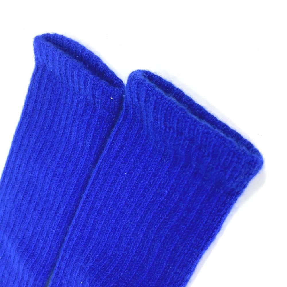 Chanel Chanel Long Glove Cc Coma Mark Accessories Cashmere Women Blue Size ONE SIZE - 7 Thumbnail