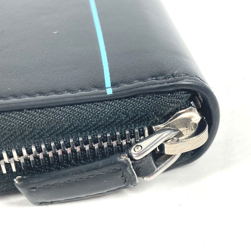 Prada Prada 2Ml317 Logo City Sports Long Wallet Round Fastener Leather Unisex Black Size ONE SIZE - 6 Thumbnail