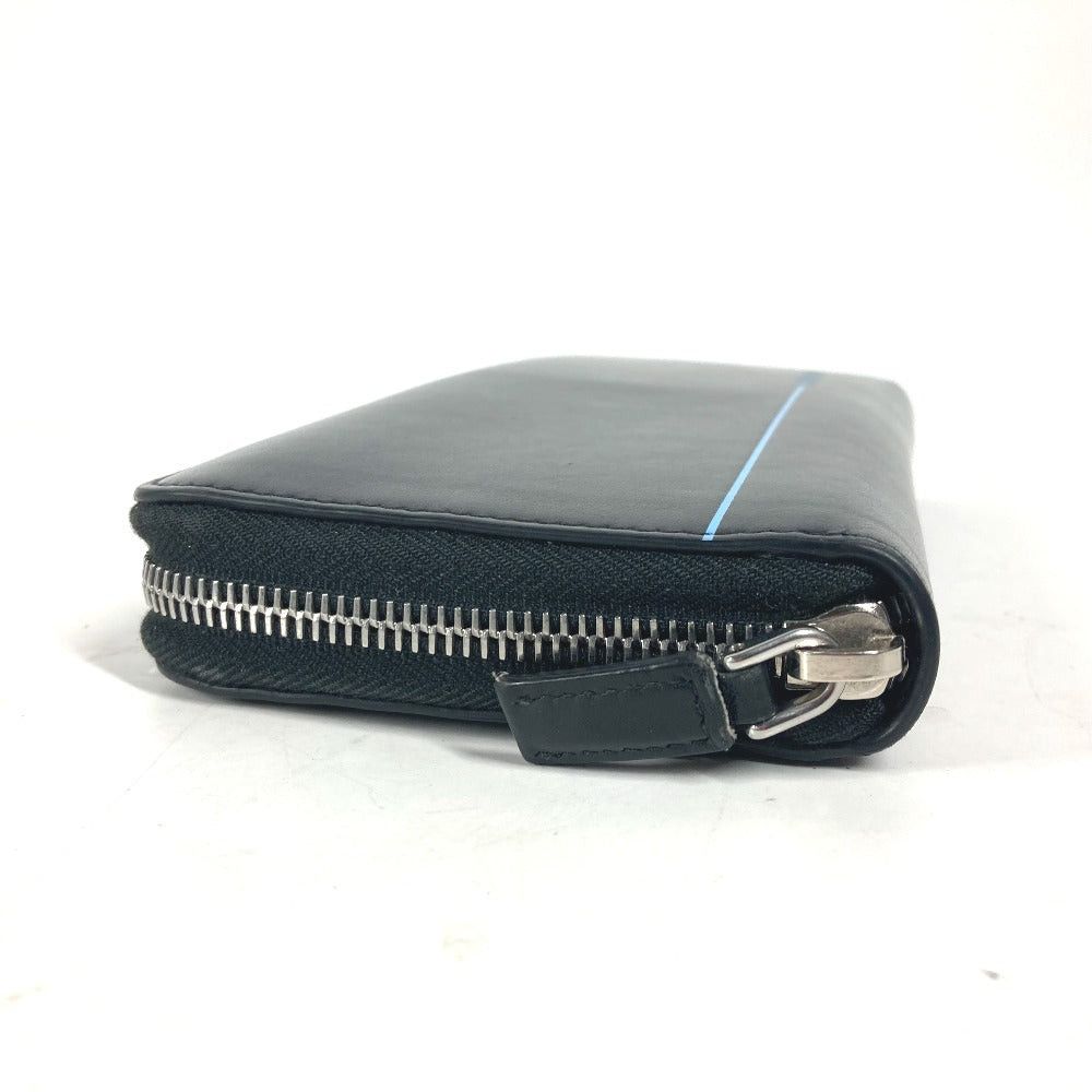 Prada Prada 2Ml317 Logo City Sports Long Wallet Round Fastener Leather Unisex Black Size ONE SIZE - 3 Thumbnail