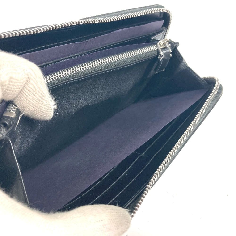 Prada Prada 2Ml317 Logo City Sports Long Wallet Round Fastener Leather Unisex Black Size ONE SIZE - 14 Thumbnail