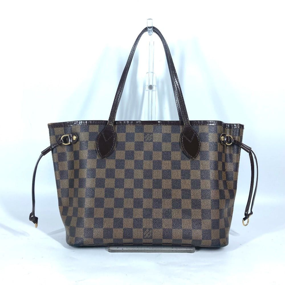 Louis Vuitton Louis Vuitton N41359 Damier Neverfull Pm Tote Bag Briefcase Shawl Shoulder Canvas Women Ebenu. Brown Size ONE SIZE - 2 Thumbnail