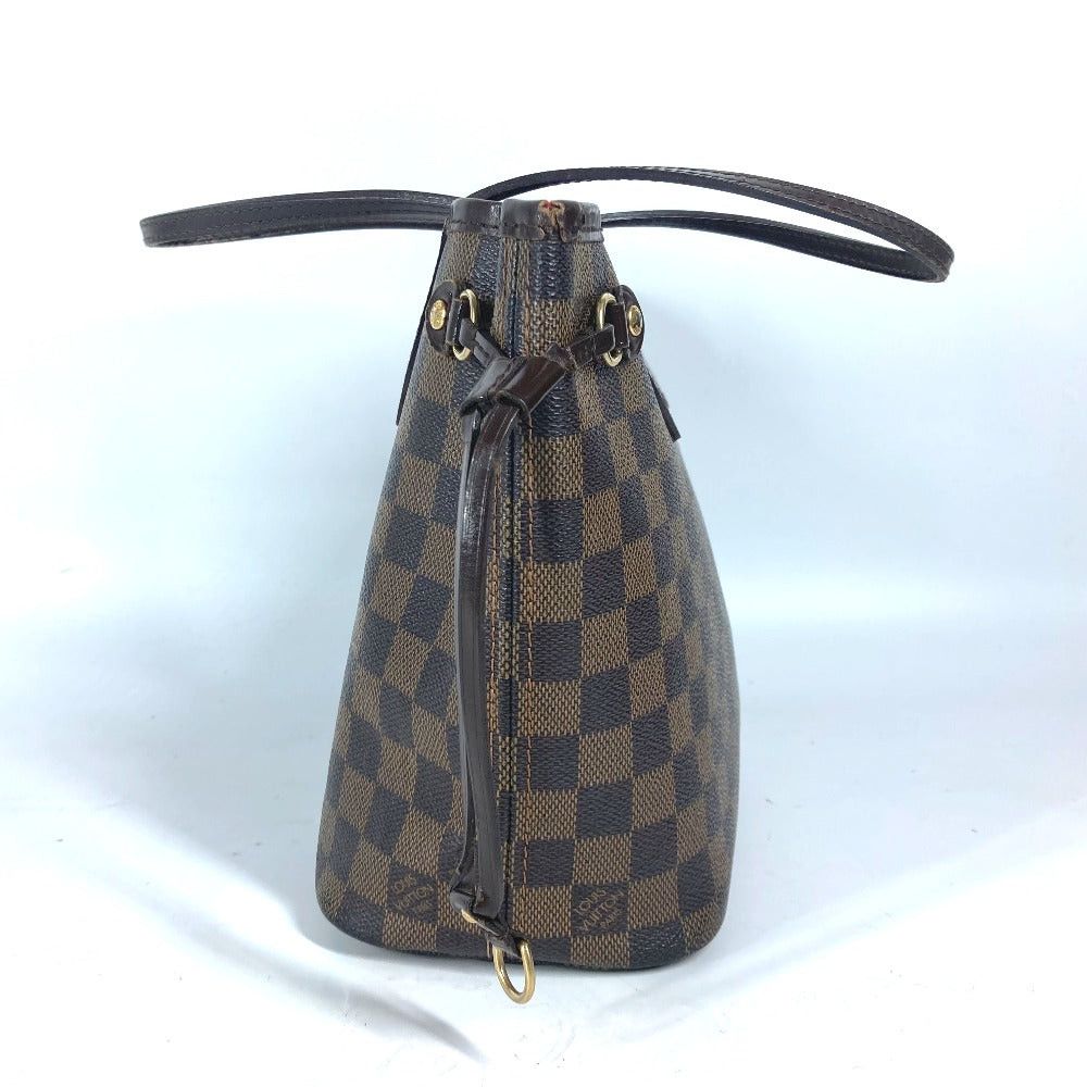 Louis Vuitton Louis Vuitton N41359 Damier Neverfull Pm Tote Bag Briefcase Shawl Shoulder Canvas Women Ebenu. Brown Size ONE SIZE - 3 Thumbnail