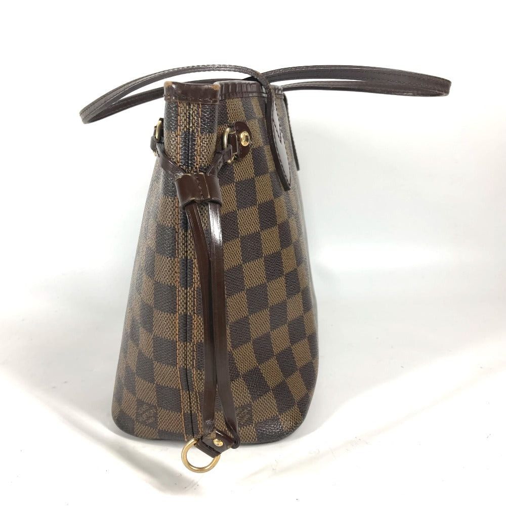Louis Vuitton Louis Vuitton N41359 Damier Neverfull Pm Tote Bag Briefcase Shawl Shoulder Canvas Women Ebenu. Brown Size ONE SIZE - 4 Thumbnail