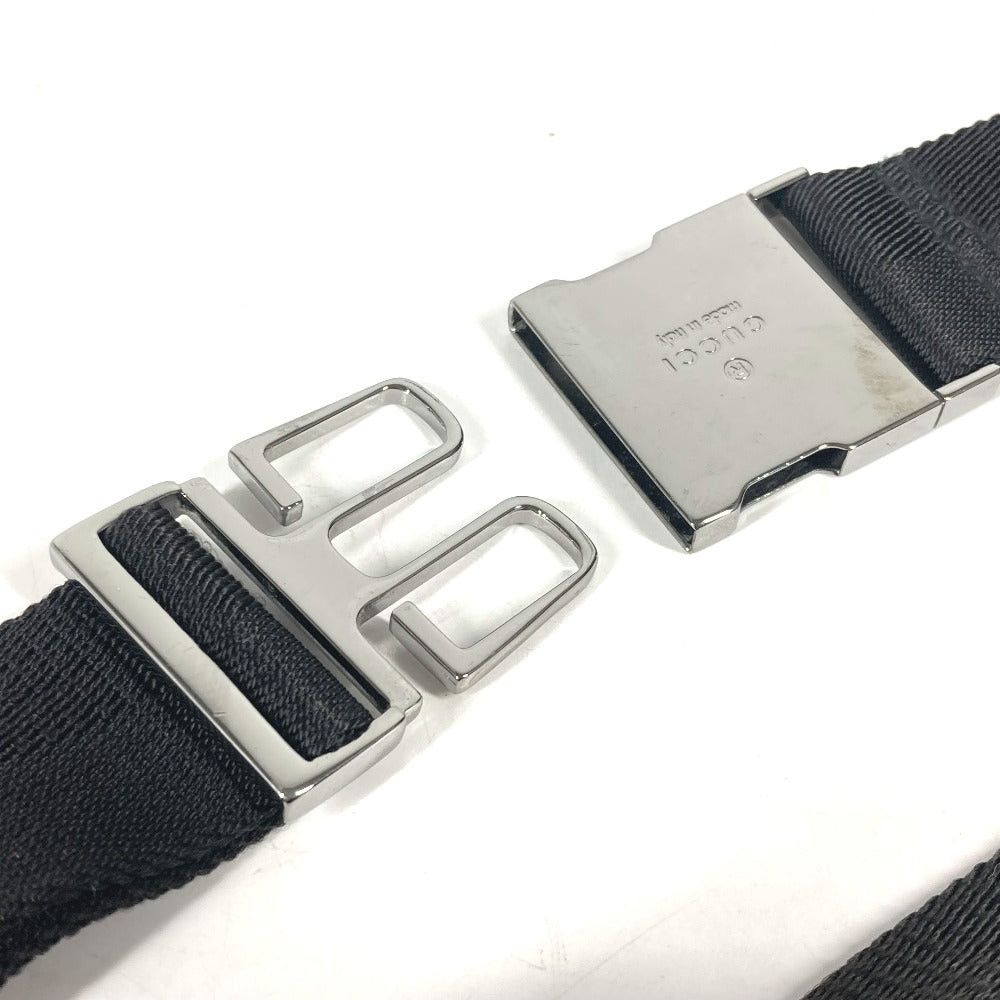 Gucci Gucci 131236 Cross Gg Briefcase Belt Bag Waist Pouch Body Canvas/Leather Unisex Black Size ONE SIZE - 12 Thumbnail