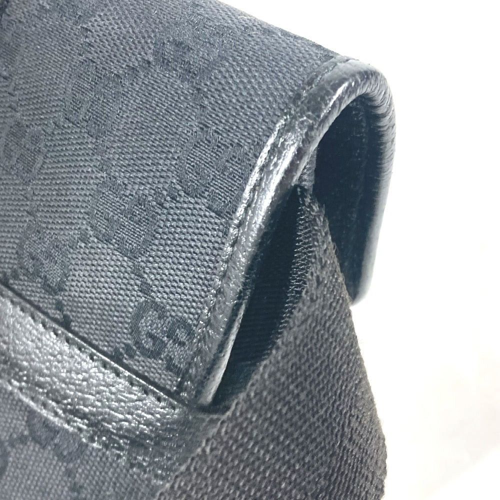 Gucci Gucci 131236 Cross Gg Briefcase Belt Bag Waist Pouch Body Canvas/Leather Unisex Black Size ONE SIZE - 10 Thumbnail