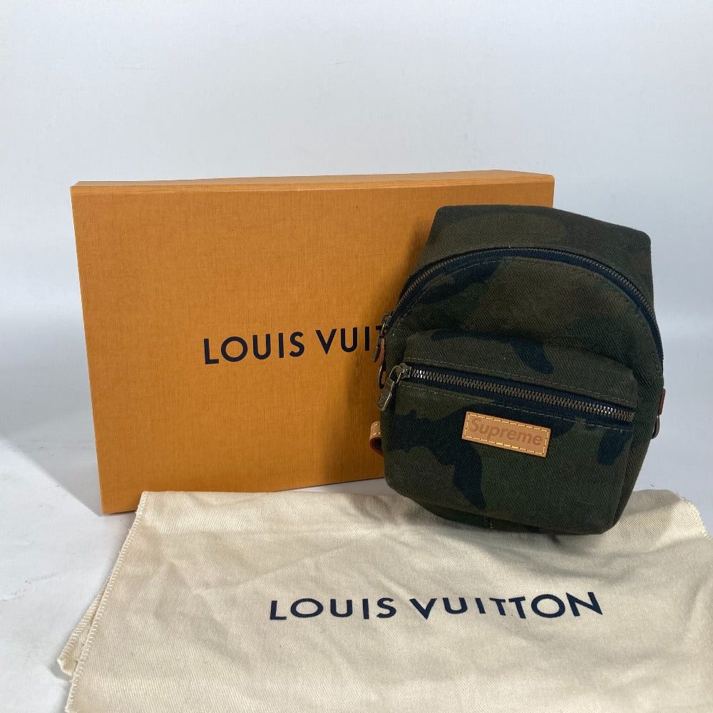 Louis Vuitton Louis Vuitton M44201 Supreme Collaboration Apollo Backpack Nano Bag Charm Rucksack Camouflage Keychain Canvas Unisex Green Size ONE SIZE - 16 Thumbnail
