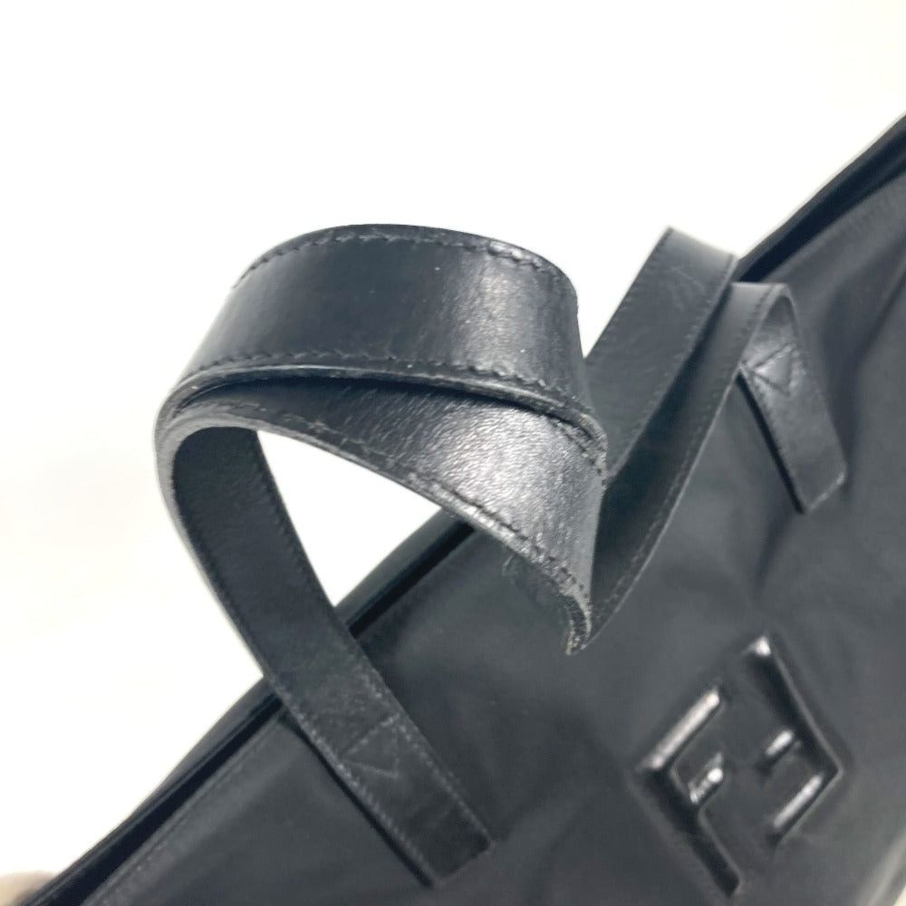 Fendi Fendi Ff Logo Briefcase Tote Bag Shoulder Leather/Nylon Women Black Size ONE SIZE - 10 Thumbnail